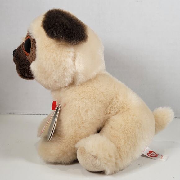 Ty Beanie Boo Rufus Pug Dog Plush Toy Original 7" Stuffed Animal Beanie Babies - Picture 11 of 11